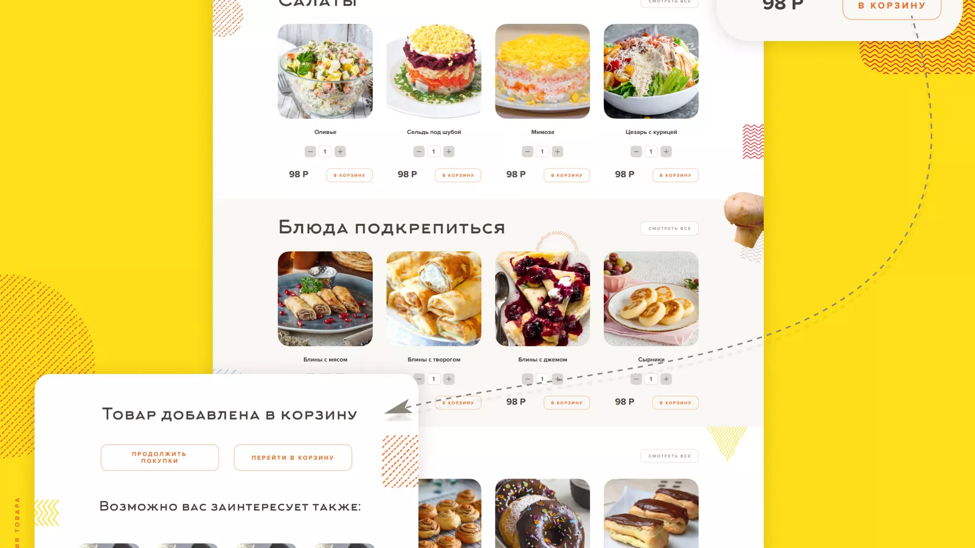 Разработка сайта кафе-столовой «Суп-Мясо-Салат» в Кохме